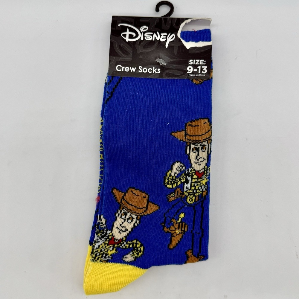 Disney Toy Story Woody Crew Adult Socks Size 9-13‎